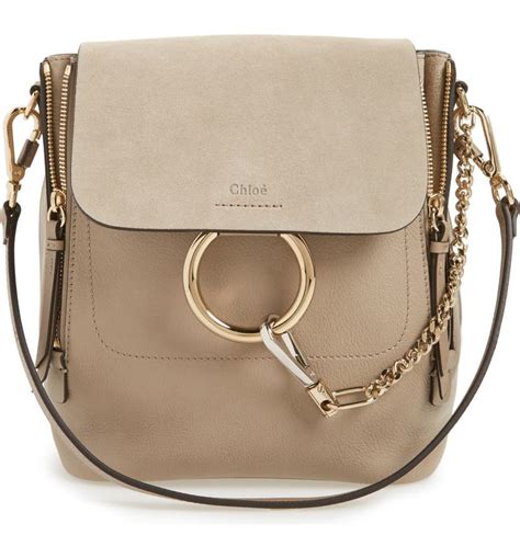 chloé small faye suede & leather backpack replica|chloé small woody tote bag.